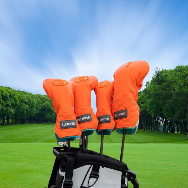 GolfBasic Orange Crush Golf Headcover Set