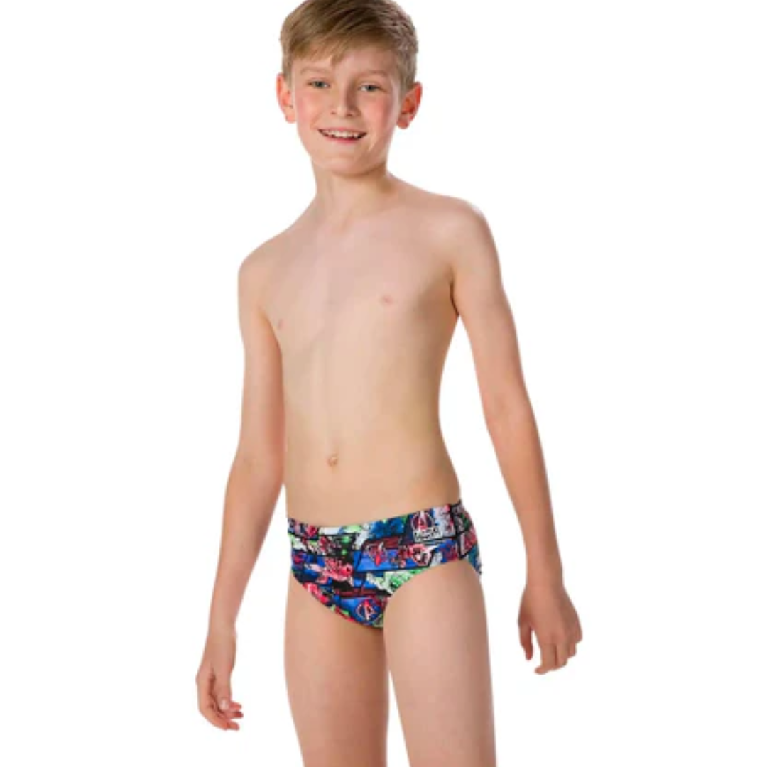 Boy's Endurance 10 Marvel Avengers Print Brief