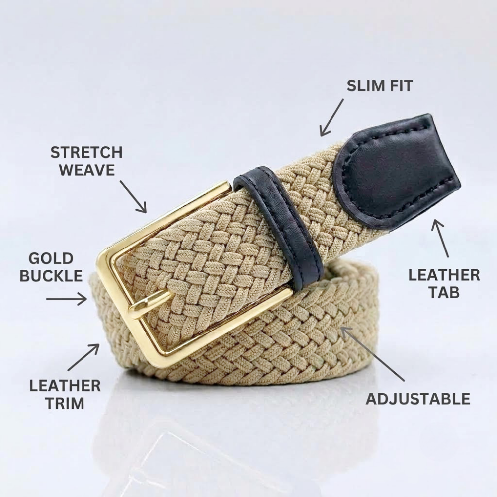 GolfBasic Premium Woven Ladies Belts