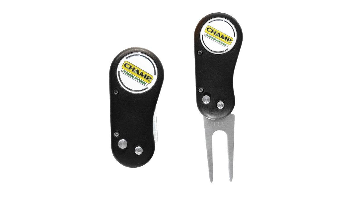 Champ Golf- Flix Divot Repair Tool with Removable Ball Marker