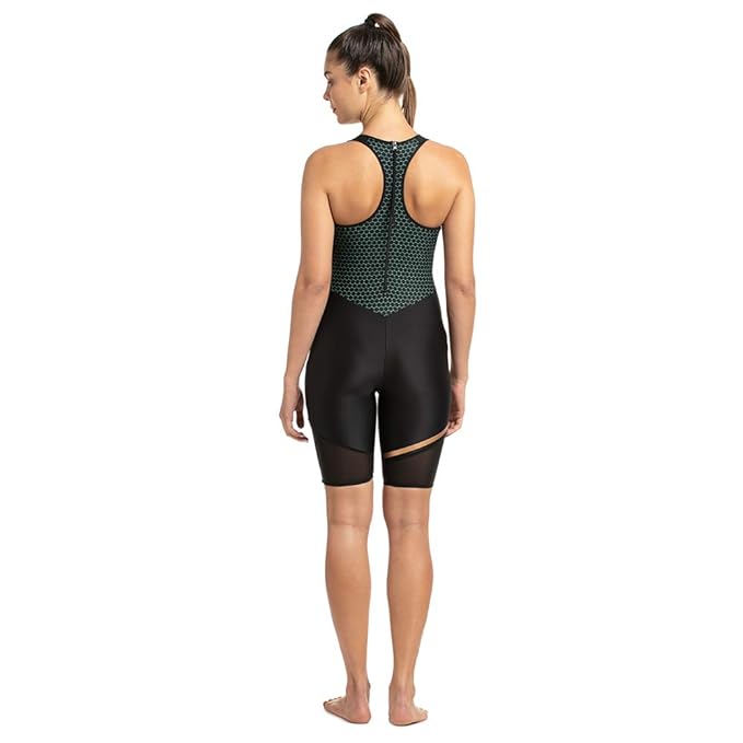 Speedo Women's Mesh Panel Legsuit Swimwear