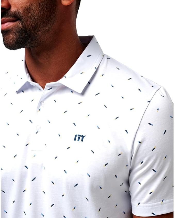 Travis Mathew Sun Dip white men's golf polo additional view