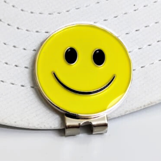 GolfBasic Smiley Ball Marker & Magnetic Cap Clip