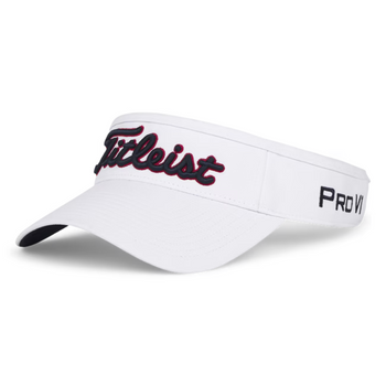 Titleist Men's Tour Performance Adjustable Visor -White
