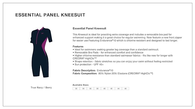 Speedo essential panel Knee Suit