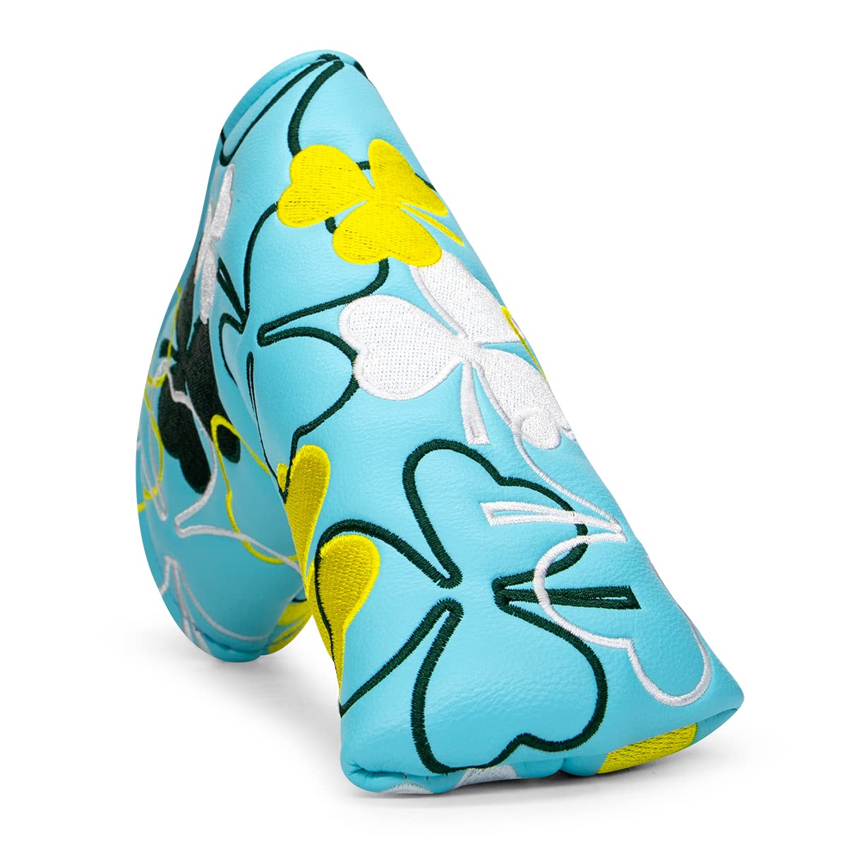 GolfBasic Lucky Shamrock Golf Blade Putter Cover - Sky