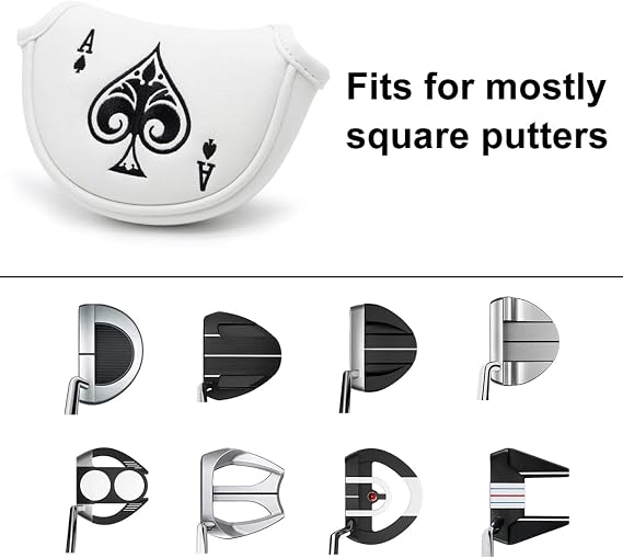 GolfBasic PU leather Half Mallet Putter Head Cover