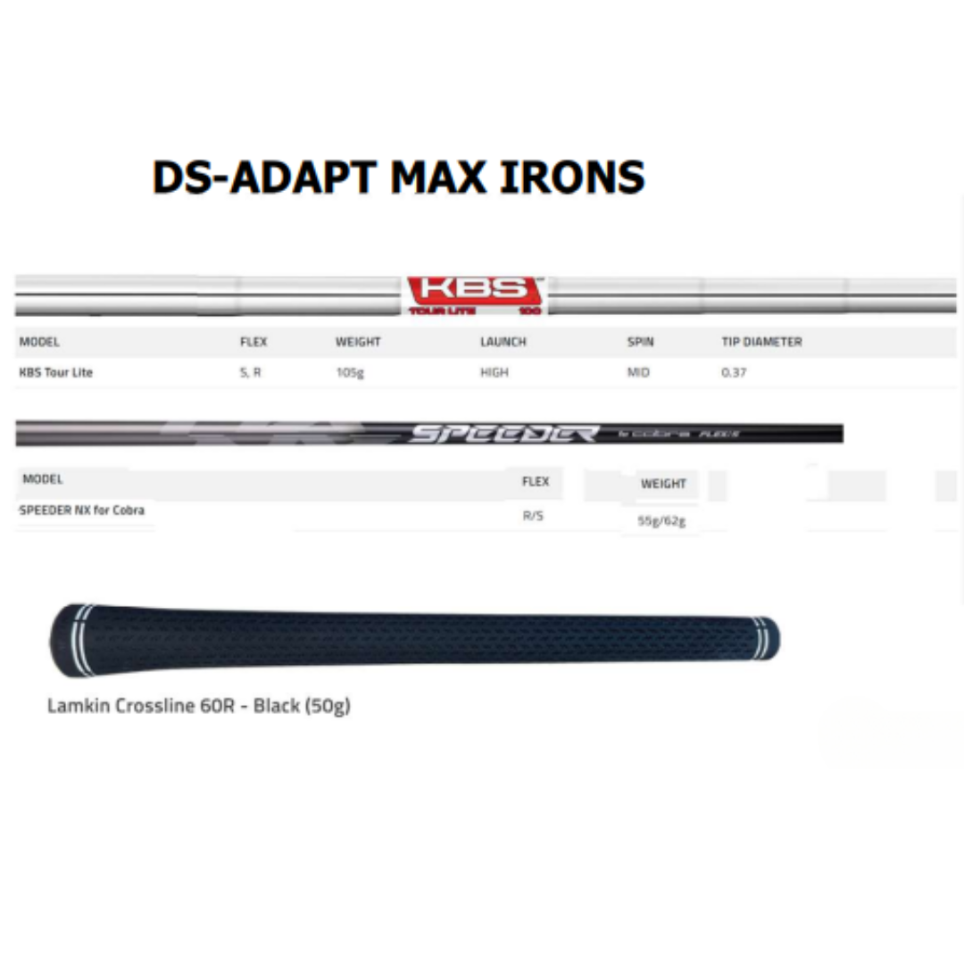Cobra DS-Adapt (5-GW) Steel Irons
