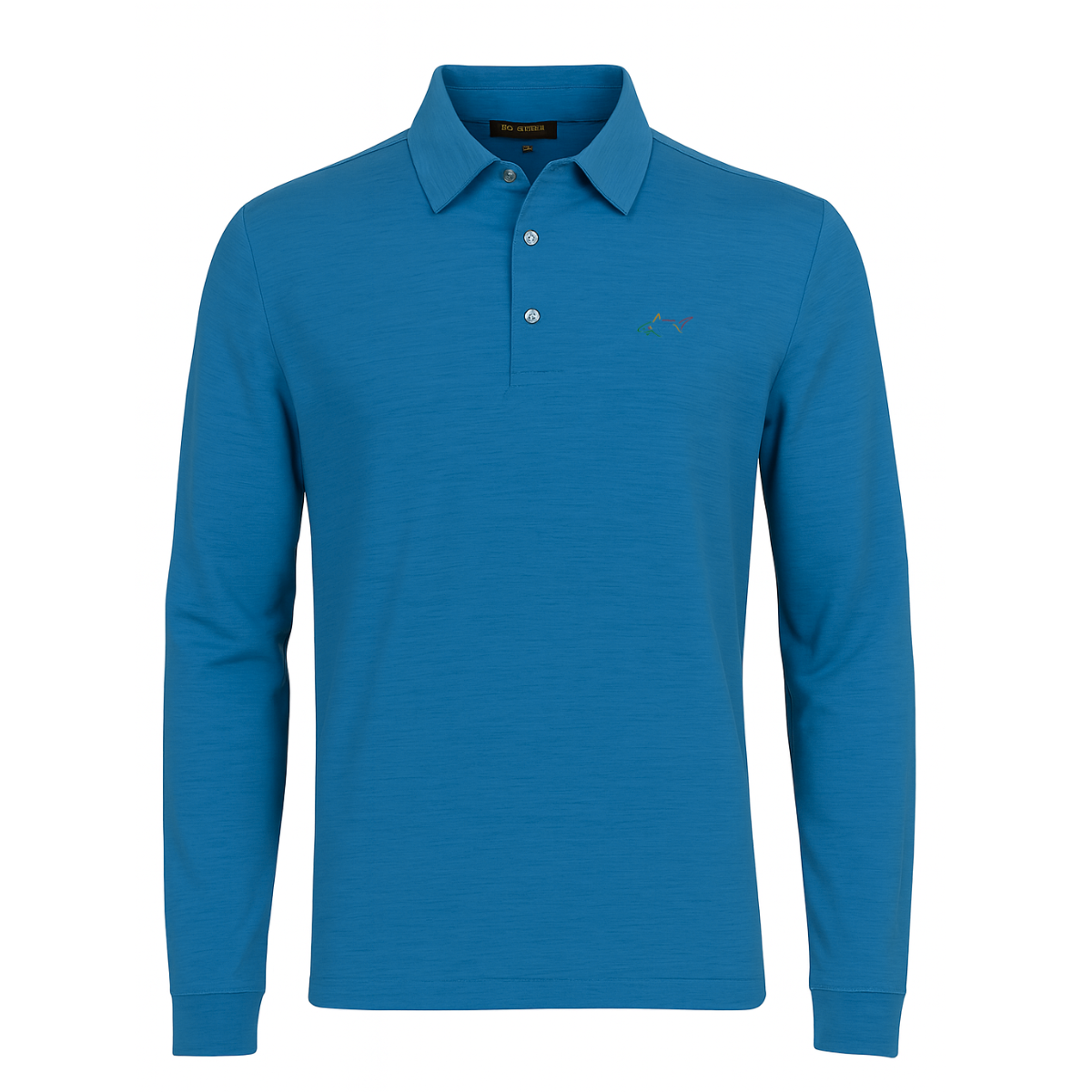 Greg Norman Heathered Long Sleeve Polo T-Shirt (US Size)