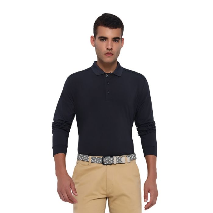 Jack Nicklaus Men’s Euro Detail Performance Long Sleeve Golf T-Shirt