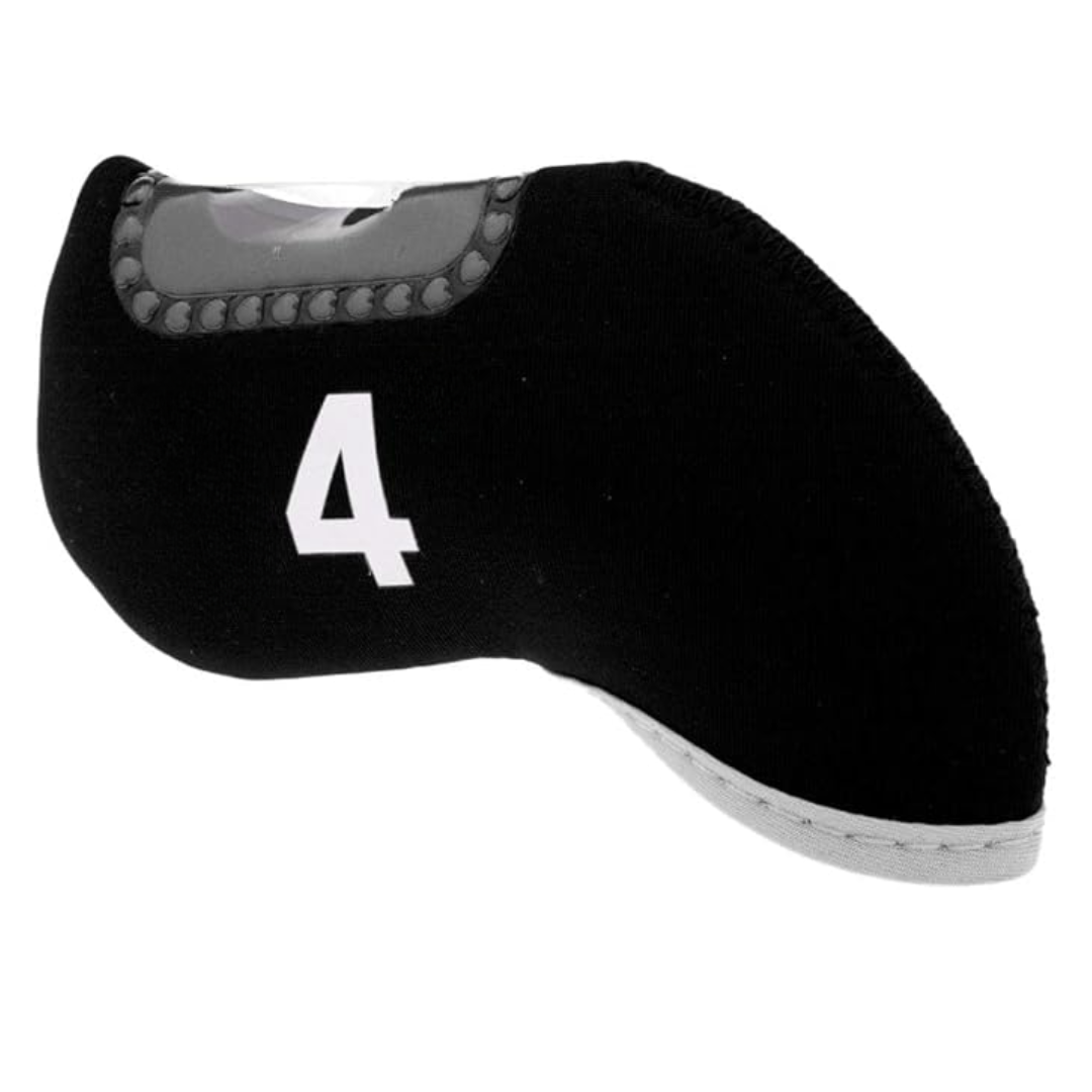 GolfBasic Neoprene Iron Face Covers (Black)
