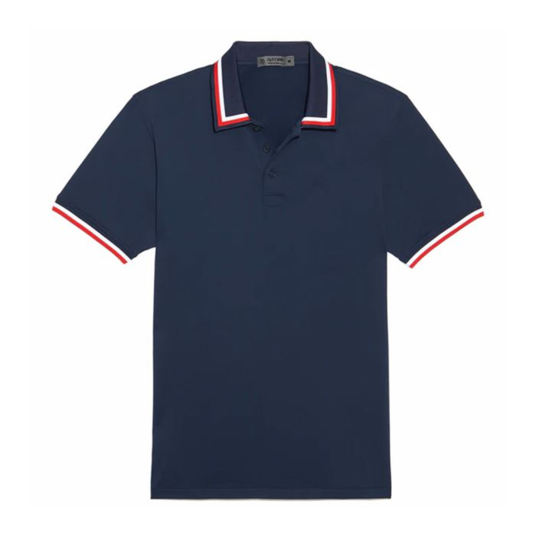 G/FORE Men’s Tux Tech Jersey Golf Polo T-shirt - ONYX