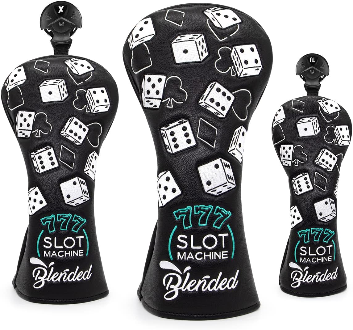 GolfBasic Lucky 777 Golf Headcover Set