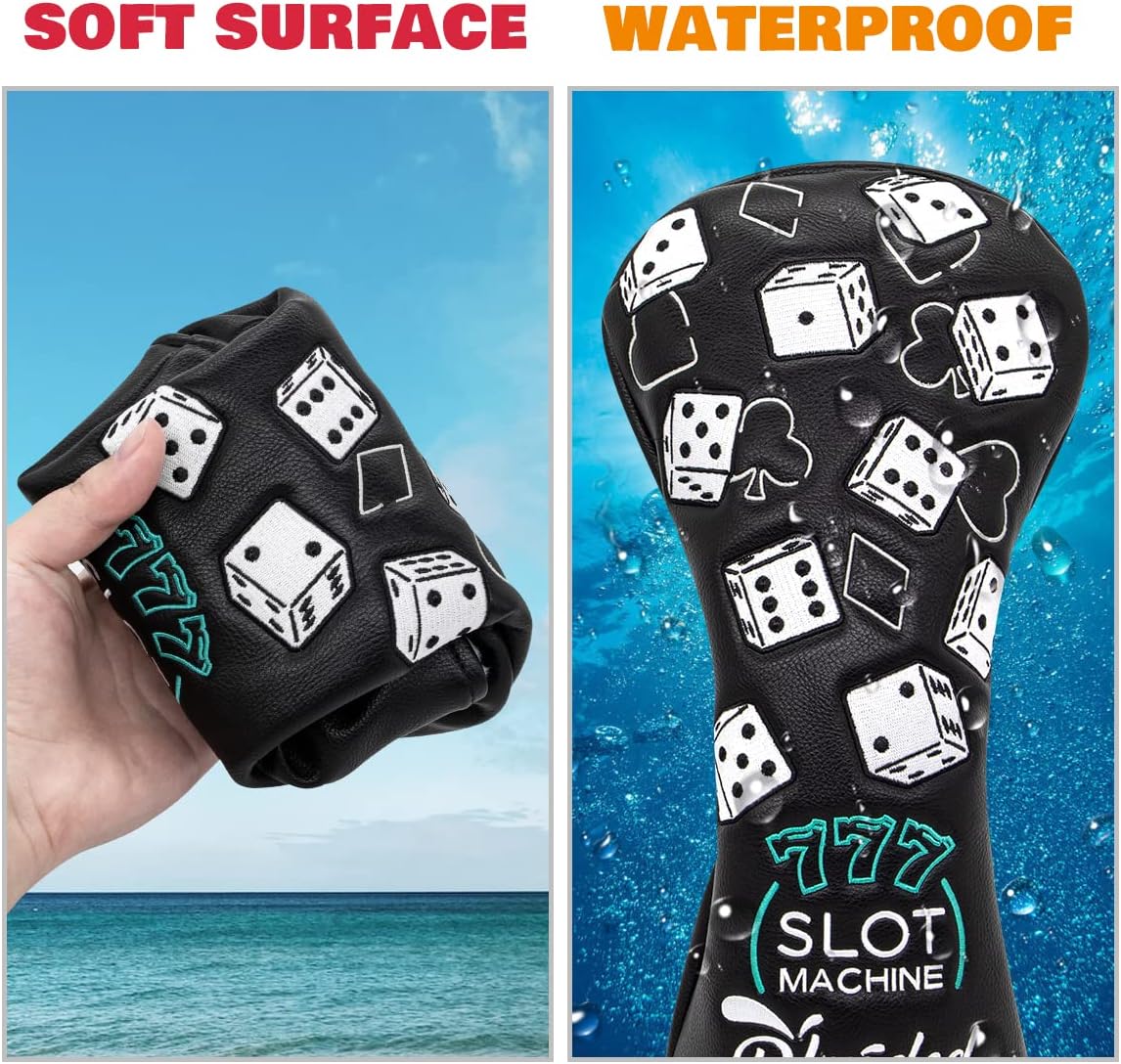 GolfBasic Lucky 777 Golf Headcover Set