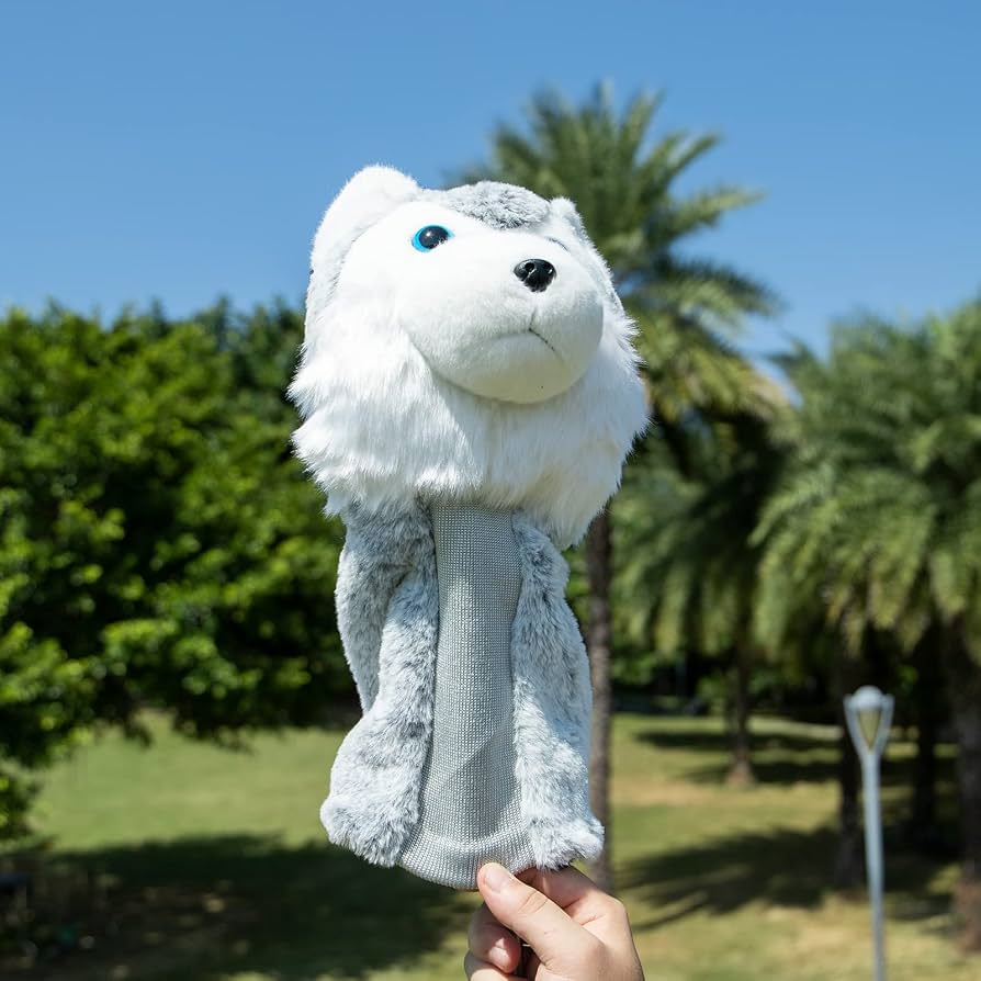 GolfBasic  Wood Cover - Plush Husky