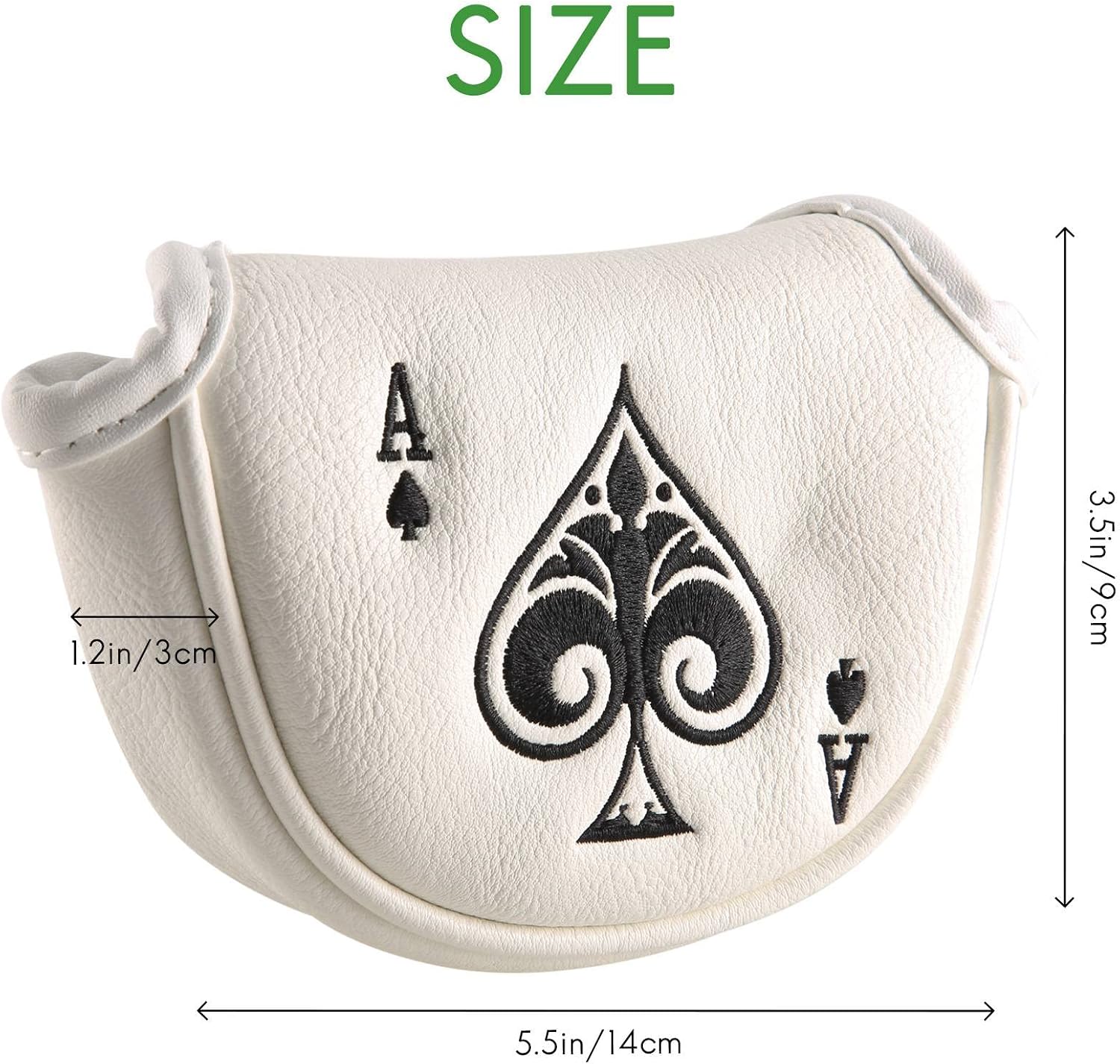 GolfBasic PU leather Half Mallet Putter Head Cover