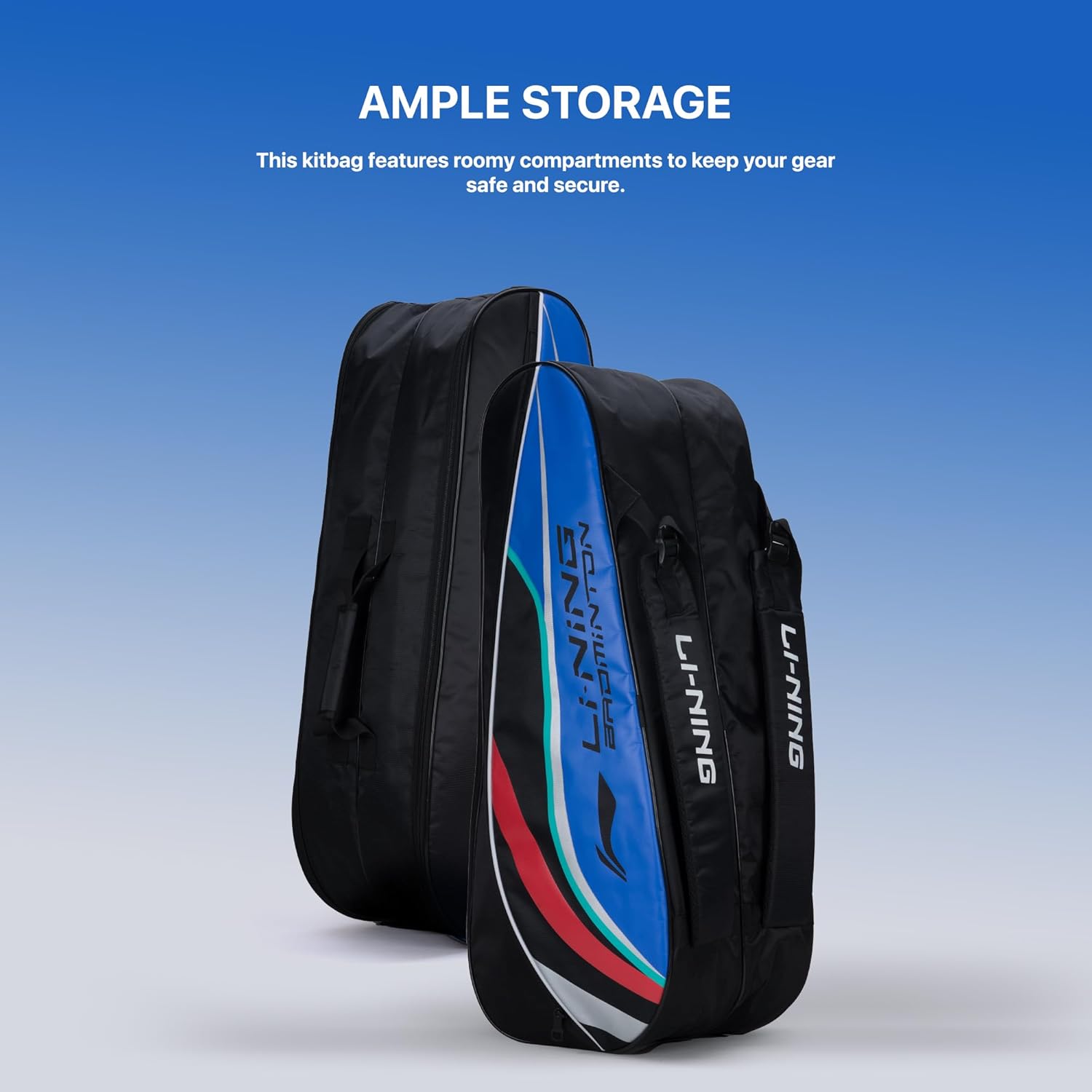 Li-Ning Panther Double Zipper Polyester Badminton Kit Bag