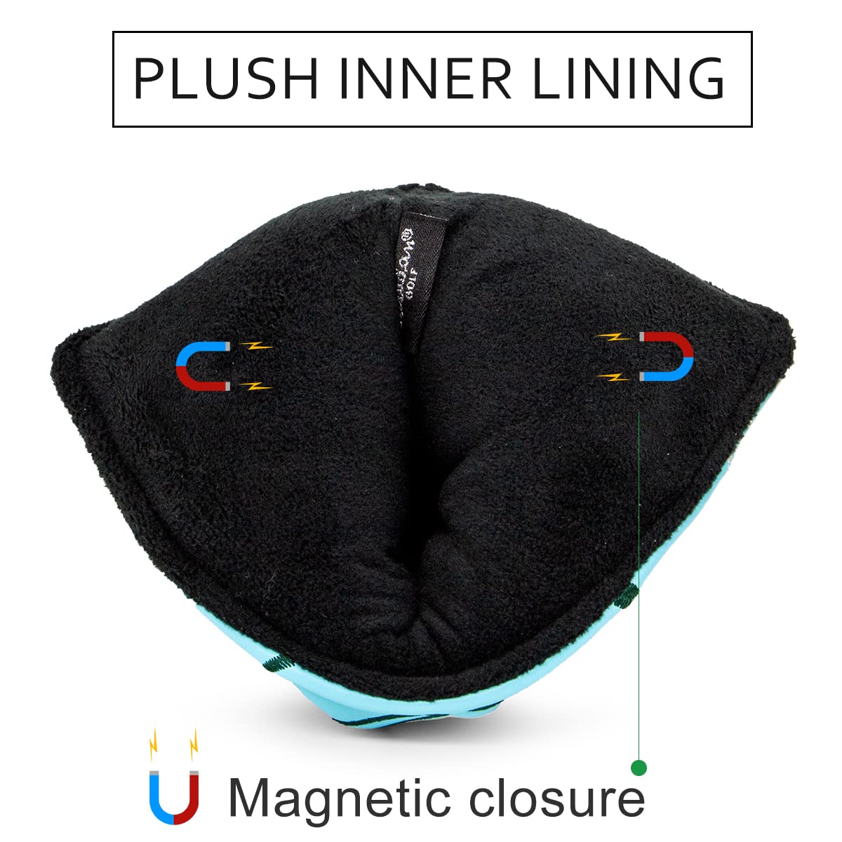 GolfBasic Lucky Shamrock Golf Blade Putter Cover - Sky