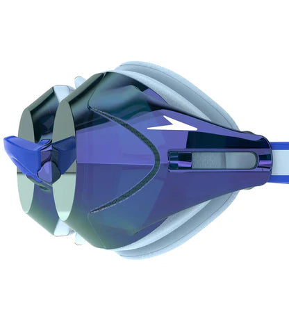 Speedo Unisex Adult Vanquisher 3.0 Mirror Blue Lens Swim Goggles - Blue