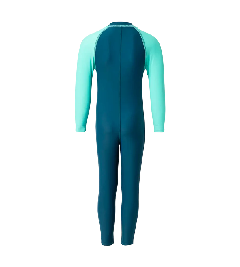 Speedo Boy's Enduraflex Color Block All In One Suit - Dark Teal & Arctic Glass