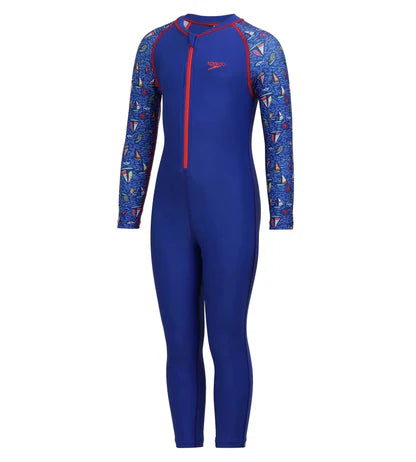 Speedo Boy's Recycled Endurance 10 Printed All In One Suit