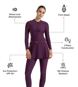 Sppedo Women's Enduraflex Two Piece Closedback Full Body Suit