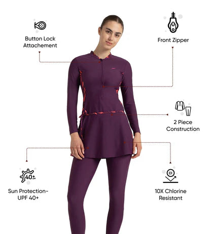 Sppedo Women's Enduraflex Two Piece Closedback Full Body Suit