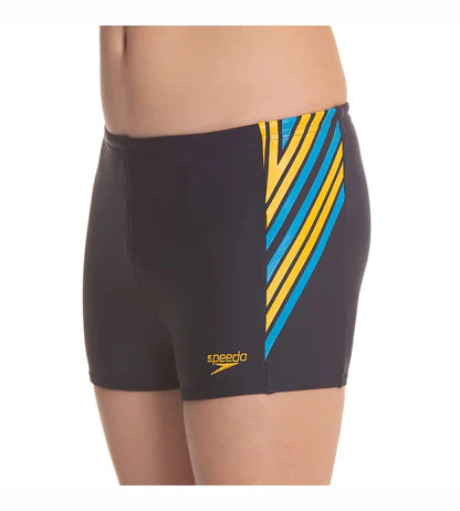 Speedo Boy's Endurance 10 Logo Panel Print Aquashort