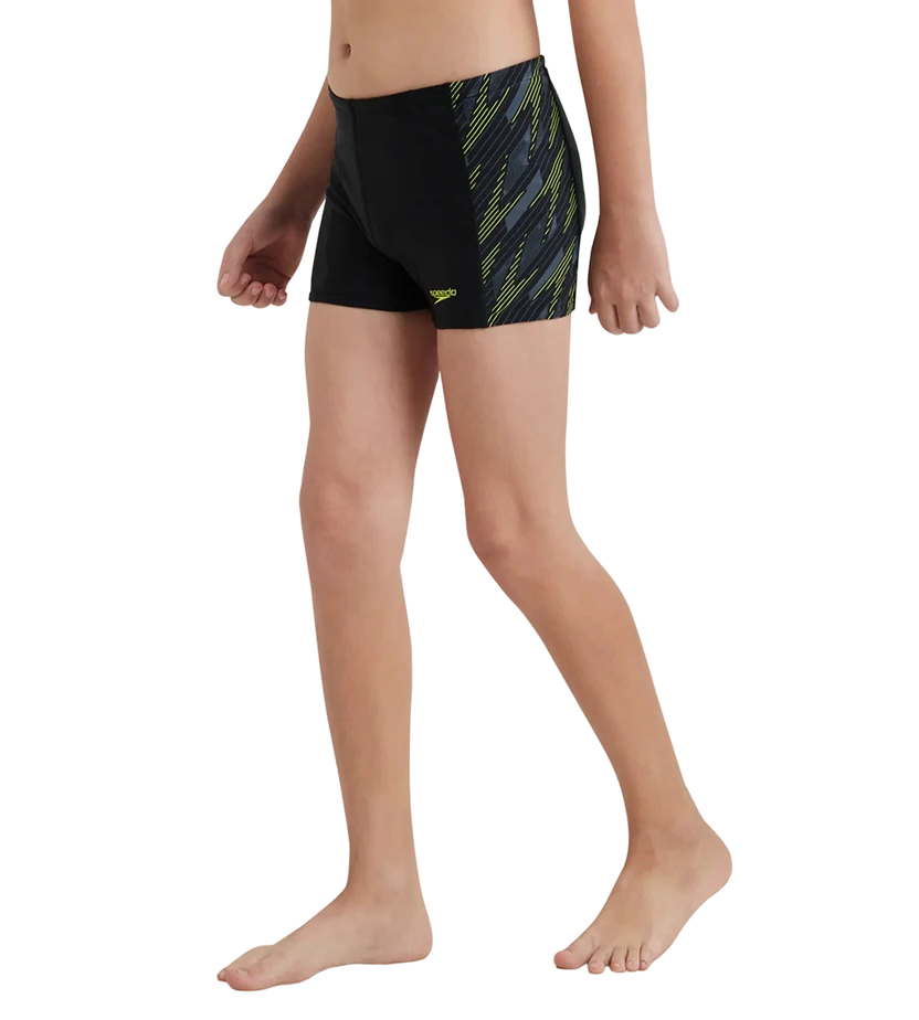 Speedo Boy's Endurance 10 Hyperboom Panel Print Aquashort