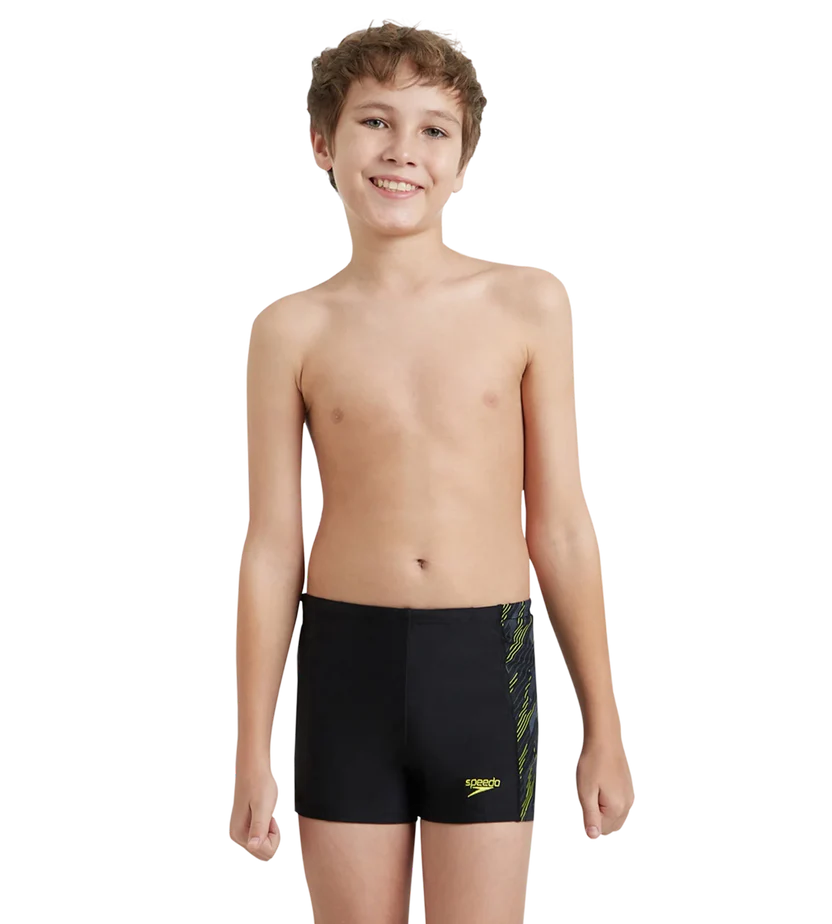 Speedo Boy's Endurance 10 Hyperboom Panel Print Aquashort