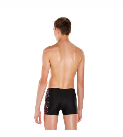 Speedo Boy's Endurance 10 Paint Blast Panel Print Aquashor