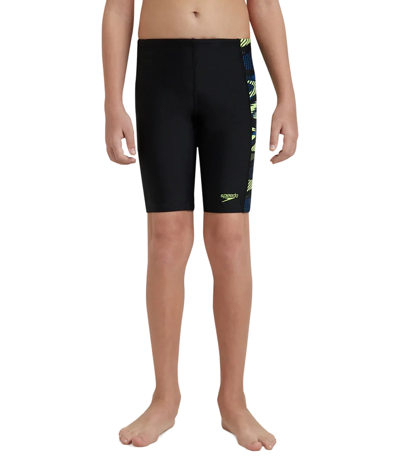 Speedo Boy's Endurance10 Side Panel Hyperboom Print Jammer