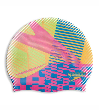 Speedo Unisex Digital Printed Swim Cap For Men and Women