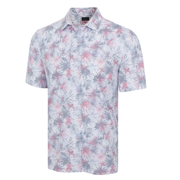 Greg Norman Men’s ML75 Ventilated Fireworks Golf Polo T-shirt (US Size)