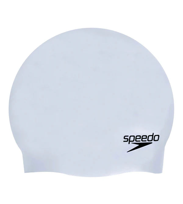 Speedo Unisex Plain Moulded Silicone Swim Cap