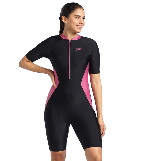 Speedo Women's Endurance Essential Panel Kneesuit Swimwear