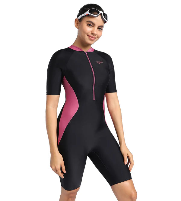 Speedo Women's Endurance Essential Panel Kneesuit Swimwear
