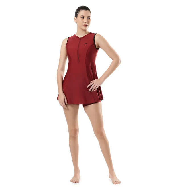 Speedo Women's Endurance Closedback Swimdress With Boyleg