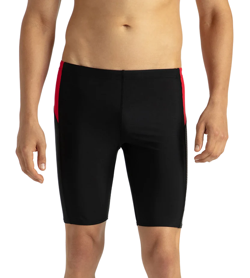 Speedo Men's Endurance 10 Dive Jammer Black, Fed Red & Dove Grey