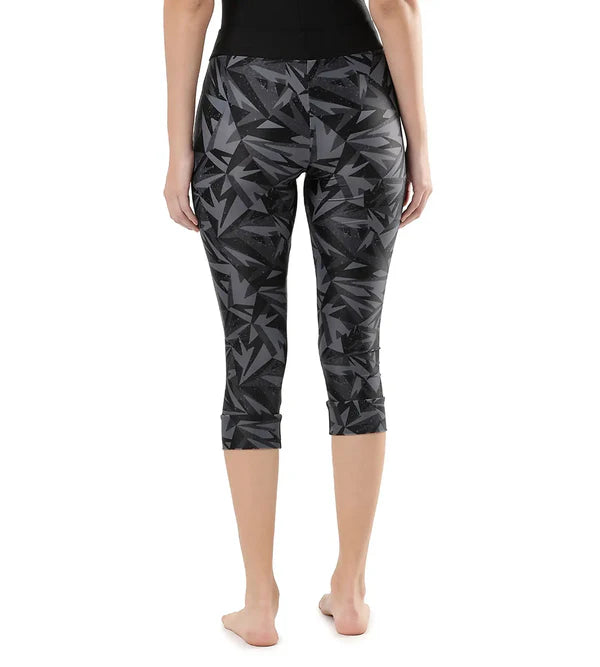 Speedo Women s Printed Contrast Swim Capri