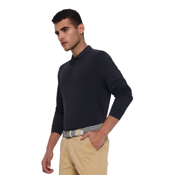 Jack Nicklaus Men’s Euro Detail Performance Long Sleeve Golf T-Shirt