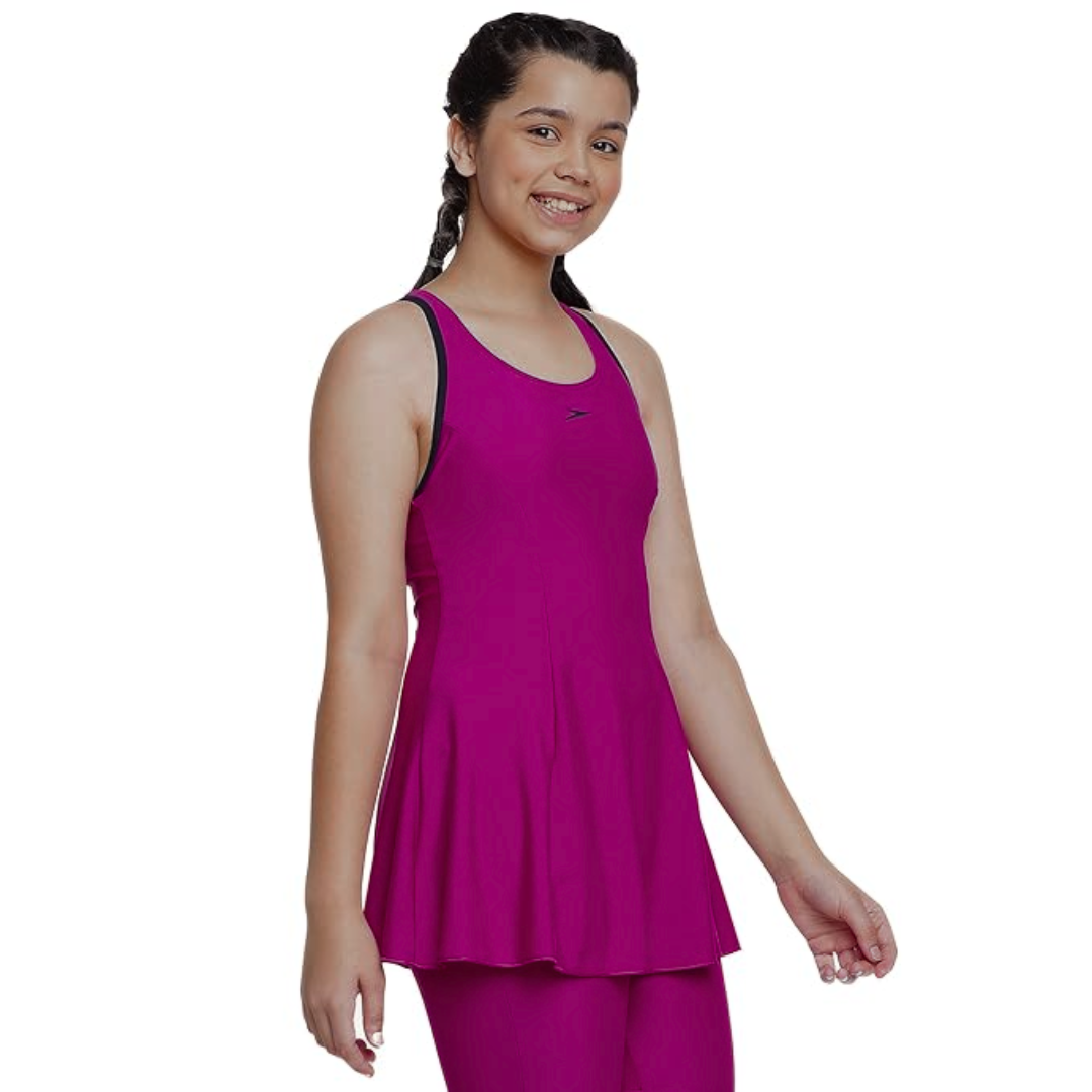Speedo Girl's Endurance 10 Racerback Swimdress With Boyleg