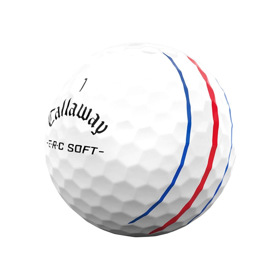 Callaway ERC Soft Triple Track White alignment lines close-up