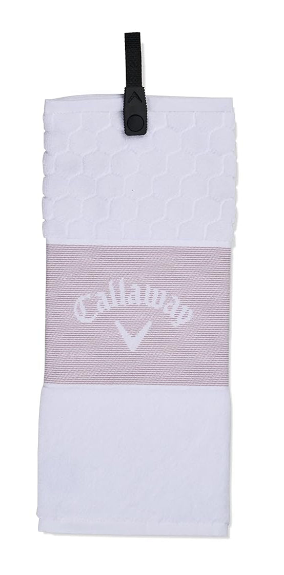 
Callaway TW CG Trifold Towel Mauve/WHT 