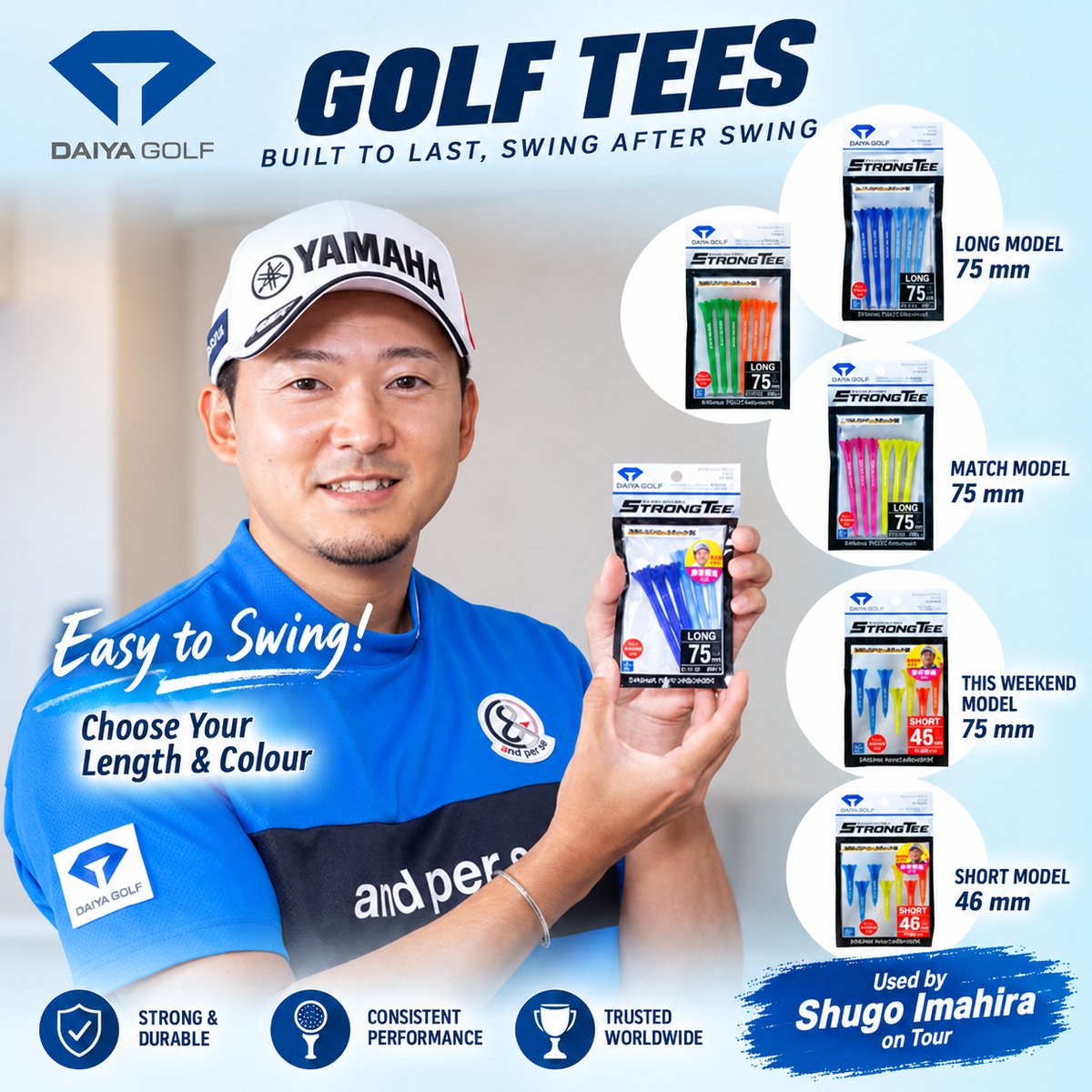 Daiya Strong Tee Long (75mm)