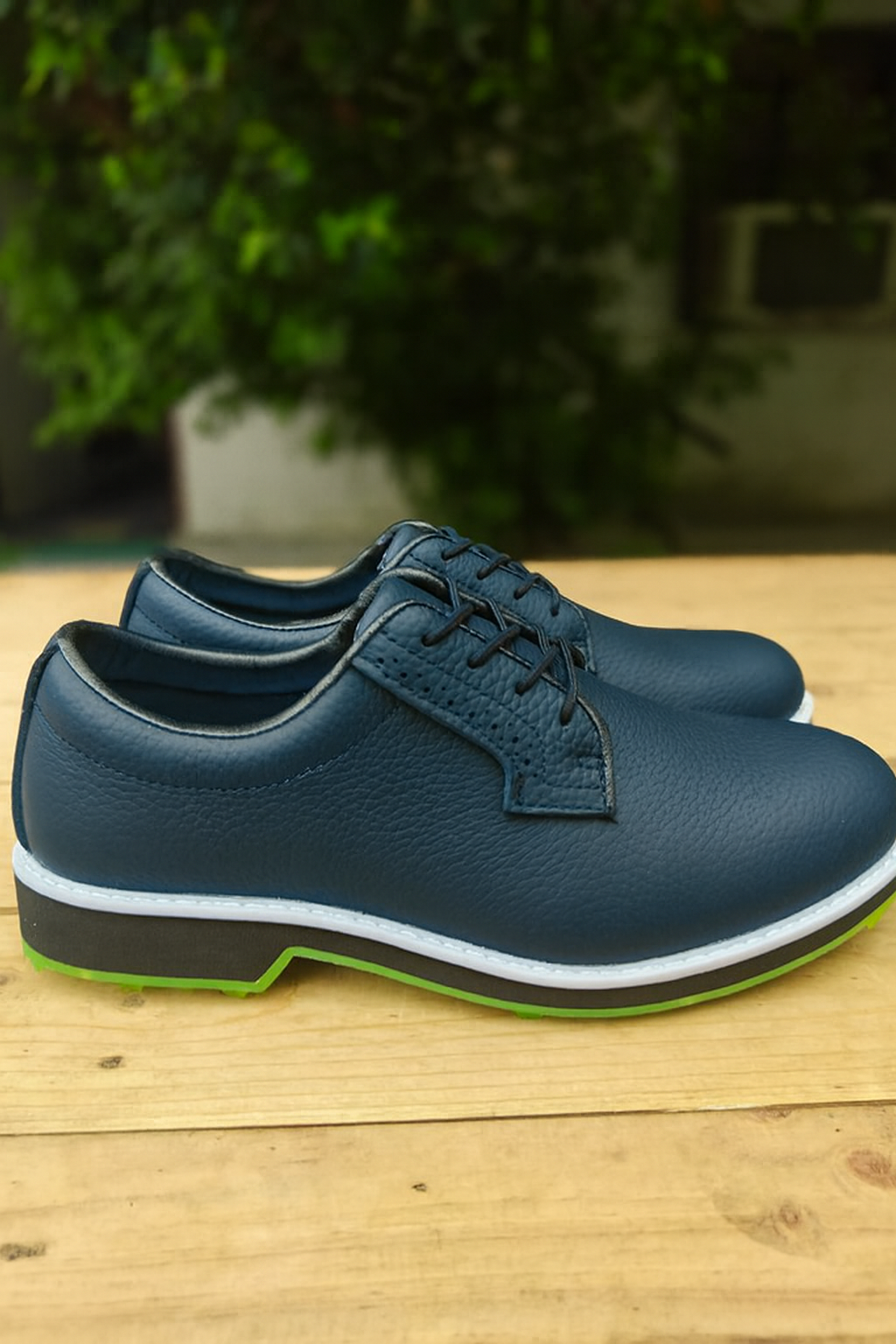 KSOKGOF Mens Lightweight Leather Spikeless Golf Shoes