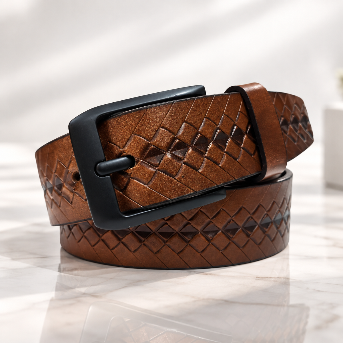 GolfBasic Elite 100 Leather Belt for Men