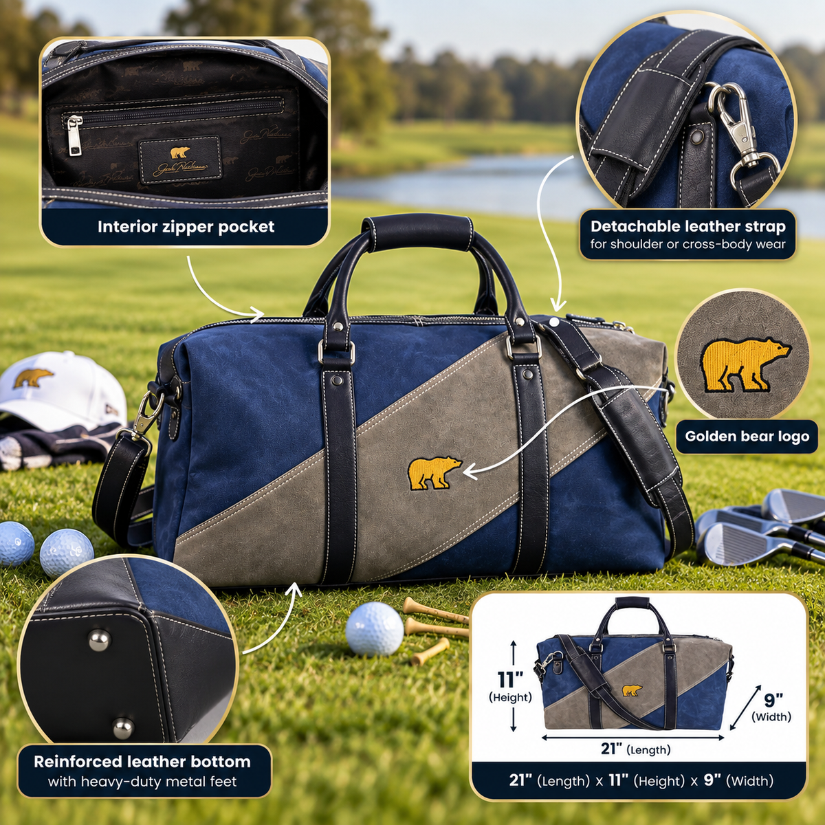 Jack Nicklaus Golden Bear Maidstone Duffel Bag