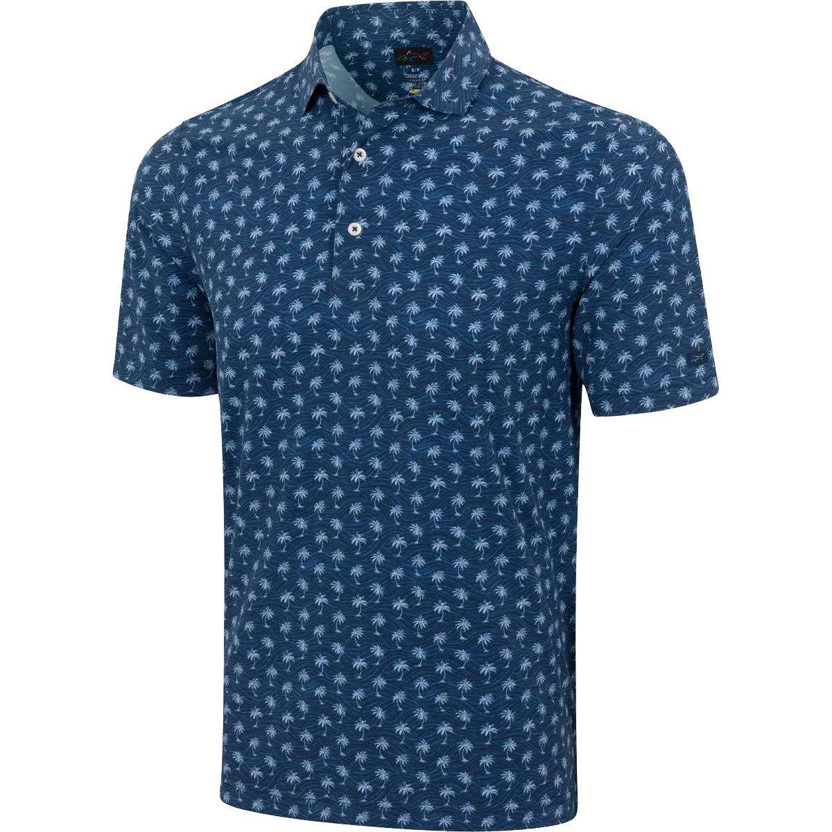 Greg Norman Men's Breezy Palm Golf Polo Tshirt (US Size)