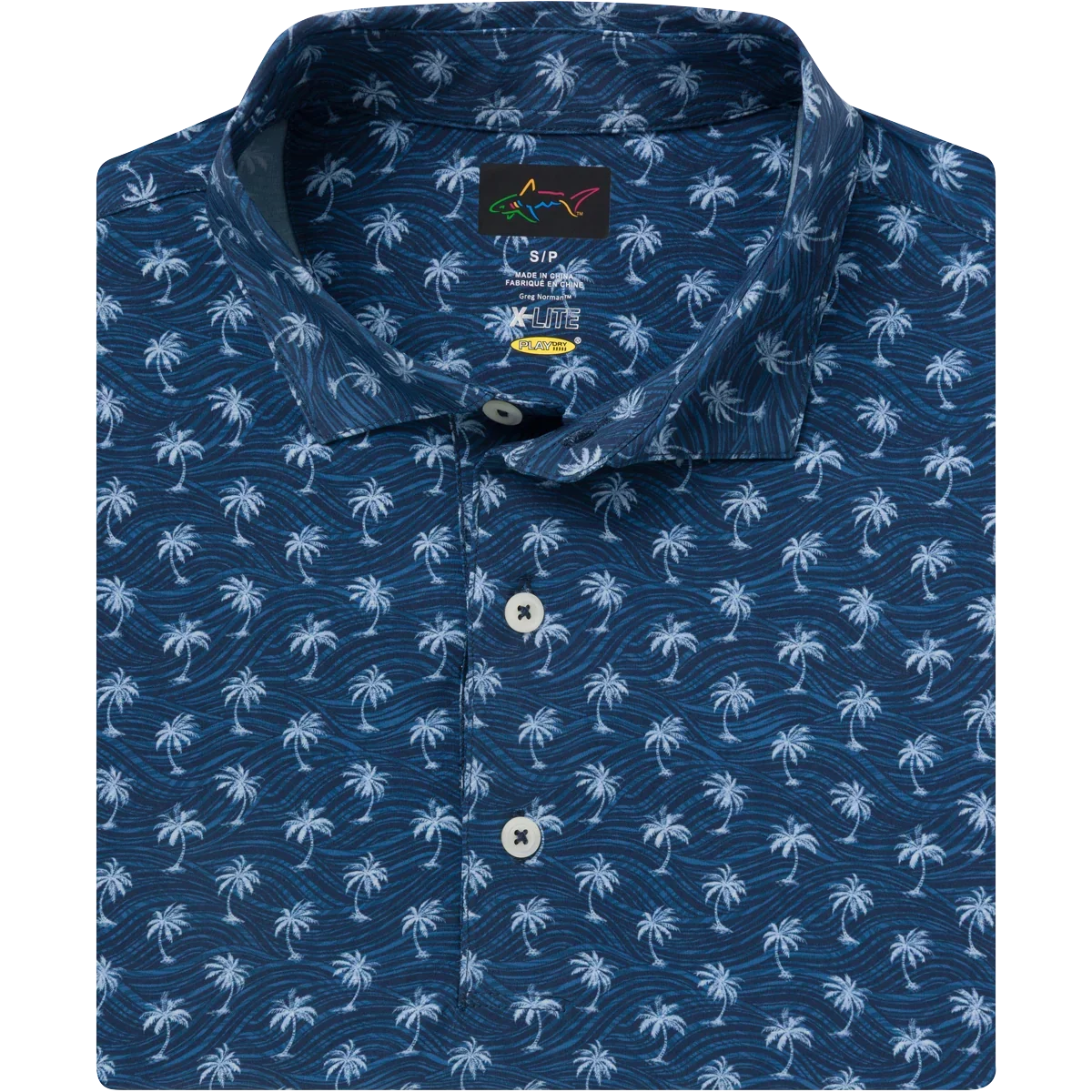 Greg Norman Men's Breezy Palm Golf Polo Tshirt (US Size)